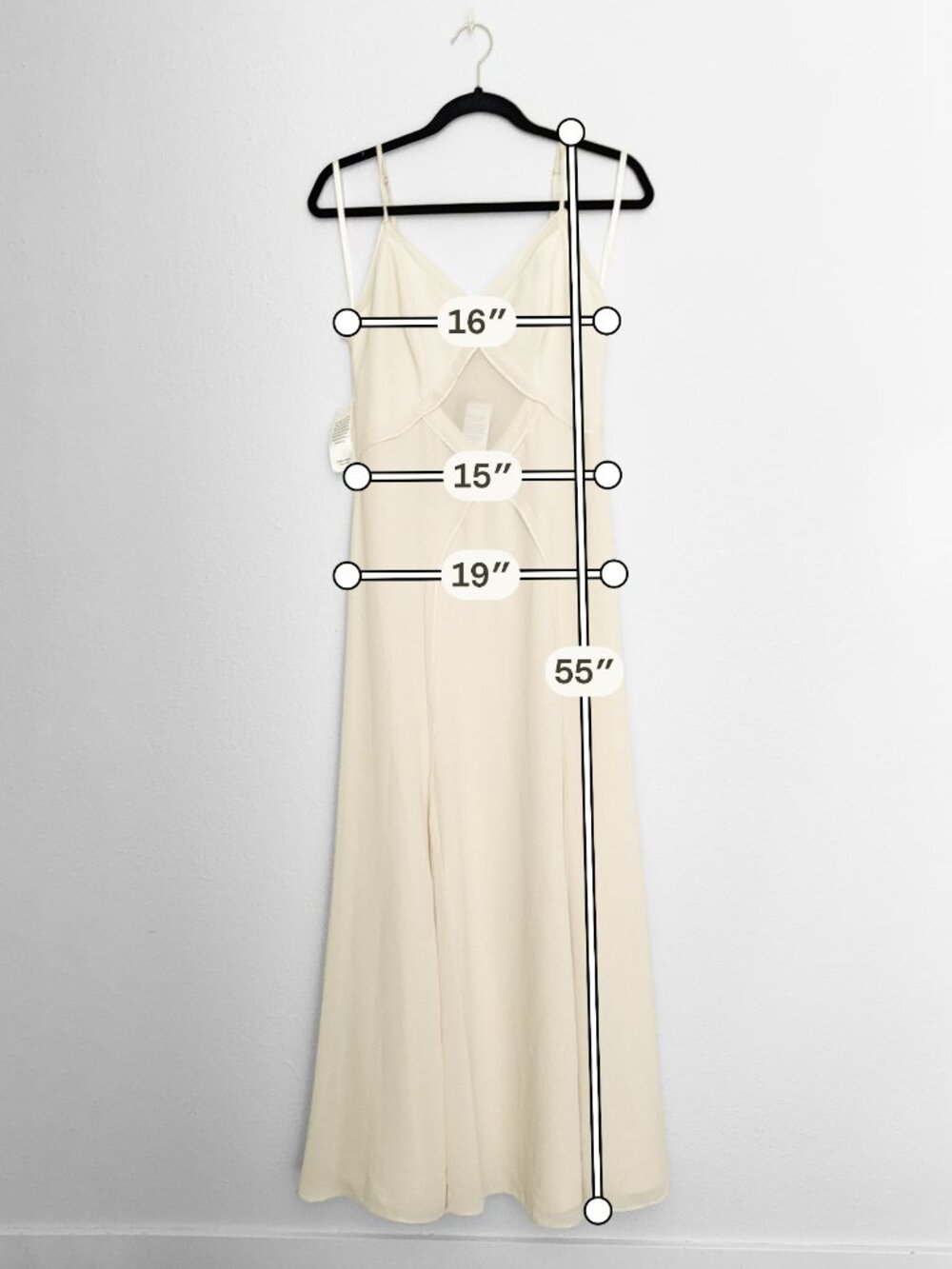 RARE Ever New Melbourne Floria Crisscross Midi Dress Womens 4 Buttercream NWT - Picture 3 of 16